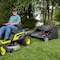 Brinly 54in Tow-Behind Lawn Sweeper with Double-Helix Brushes, Effortless Yard Cleanup of Large Yards LS2-54BH-G - alternate 4